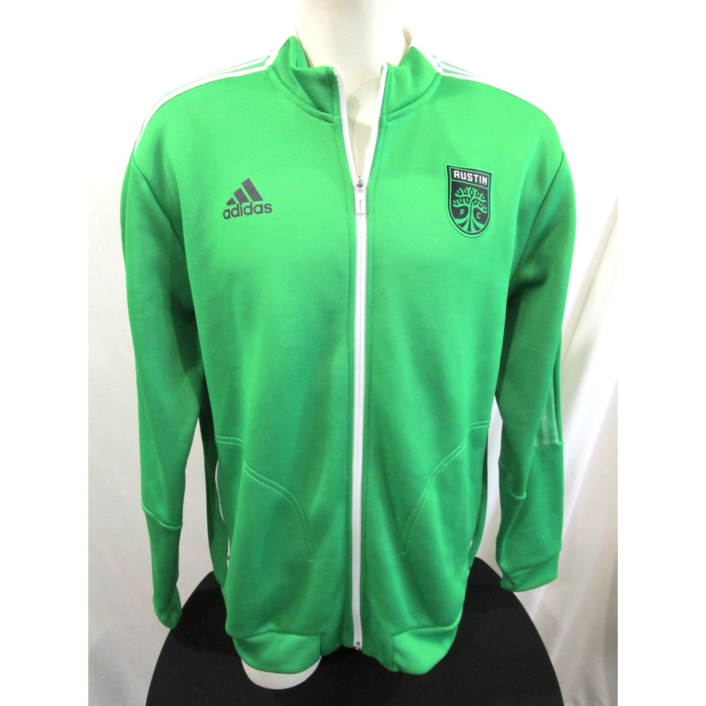 Automatic Adidas Green Austin FC 2021 Player Anthem Full Zip Jacket Men XL